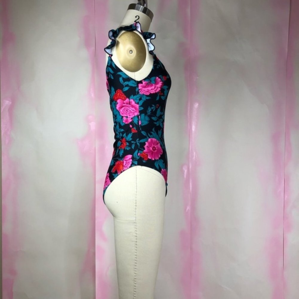 SALE  Motel Valentina Frill Floral Swimsuit Ruffle - Picture 6 of 8